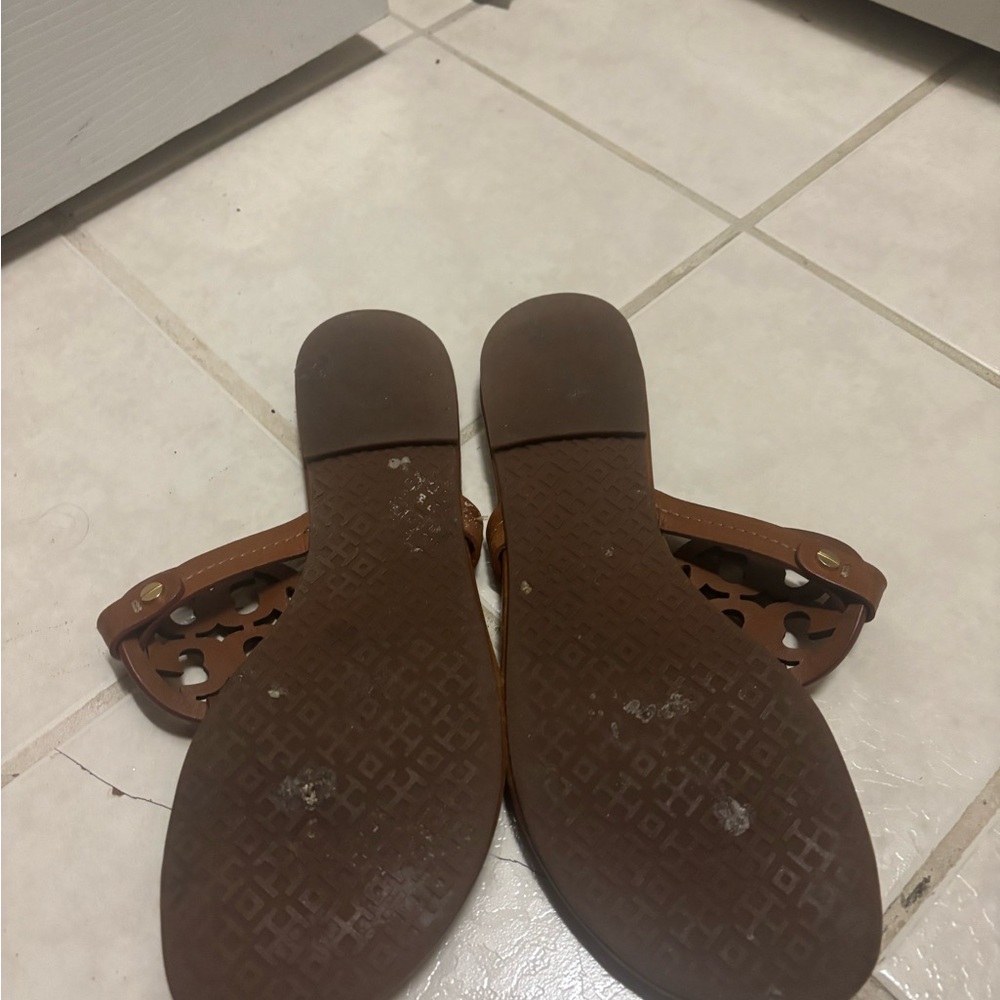 Tory Burch Tan Cutout Sandals - Picture 4 of 4